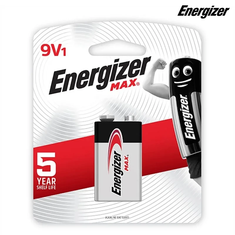Energizer Max Alkaline 9V1 Battery Long-Lasting Power , Non-Rechargeable (6LF22)